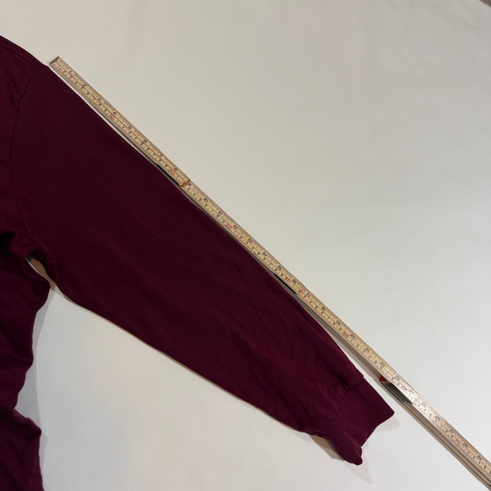 Polo Ralph Lauren Polo Shirt Mens XL Burgundy Good Pima Soft Touch Long Sleeve - Picture 5 of 8